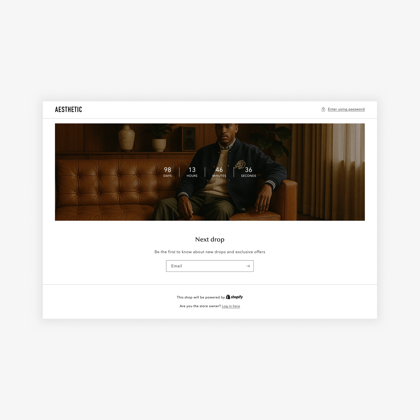 Luxury streetwear, Shopify theme