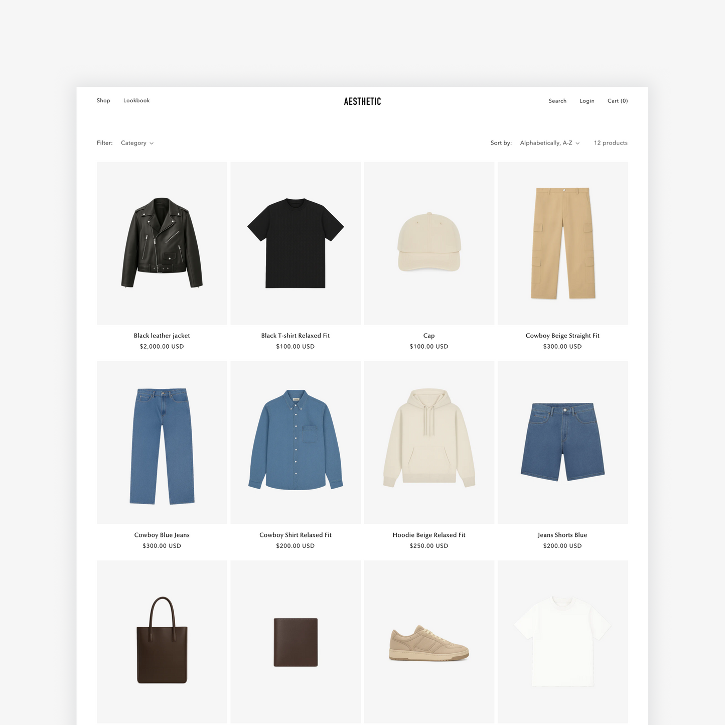Luxury streetwear, Shopify theme