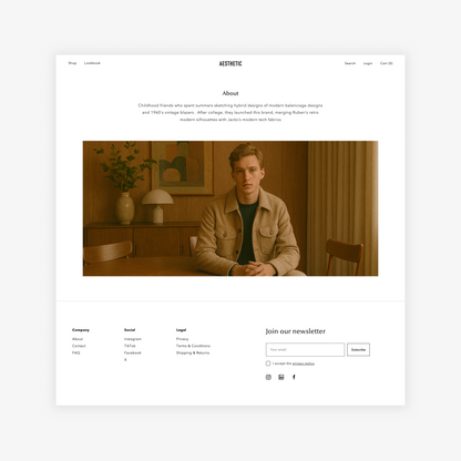 Luxury streetwear, Shopify theme