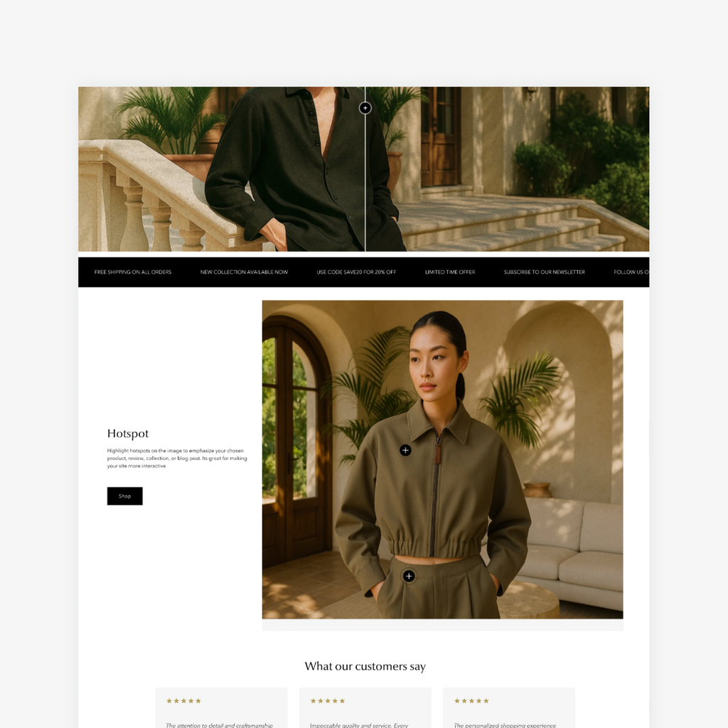 Luxury clothing, Shopify theme #2