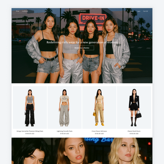 Edgy luxury, Shopify theme