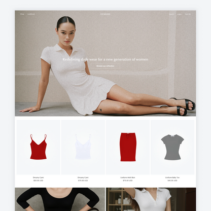 Sophisticated luxury, Shopify theme