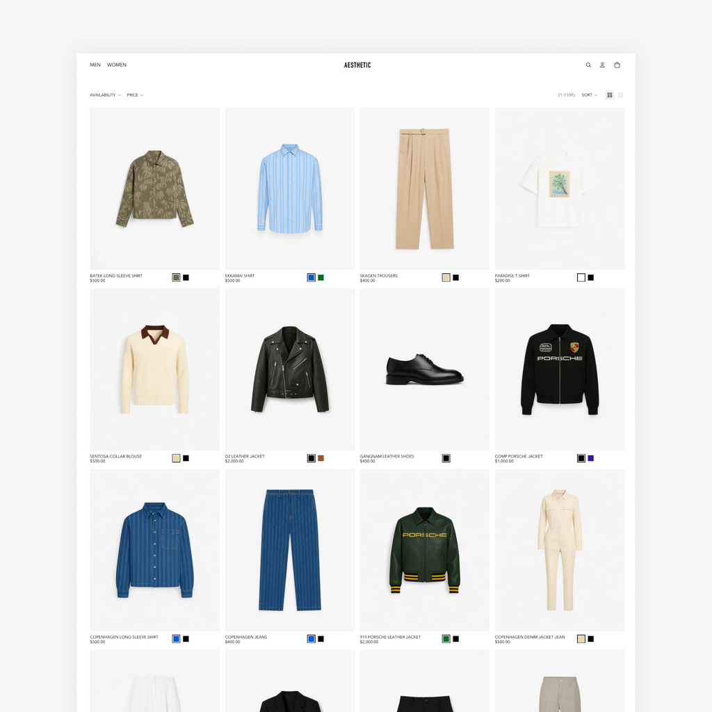 Luxury streetwear, Shopify theme