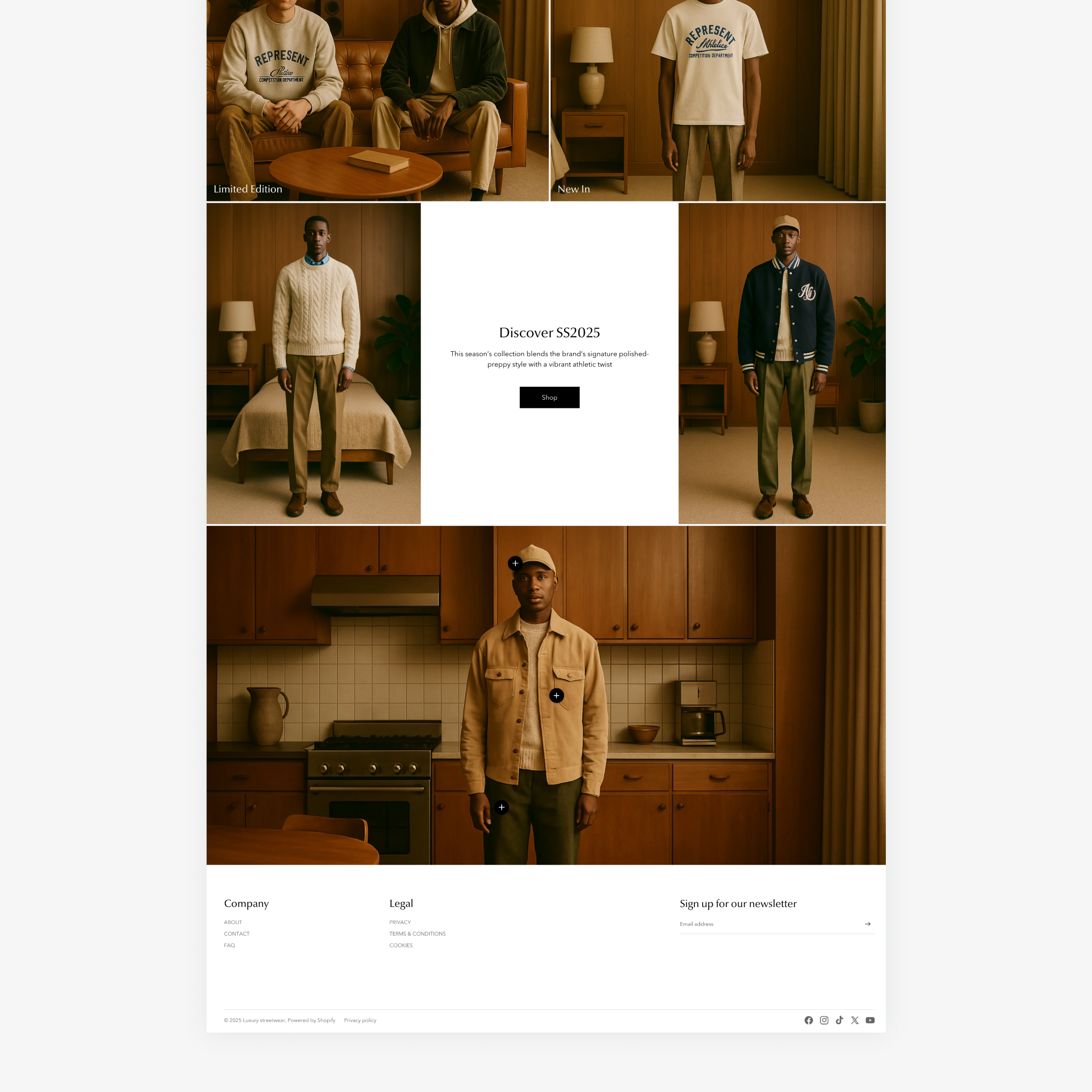 Luxury Fashion Shopify Theme – Inspired by Aime Leon Dore & Represent