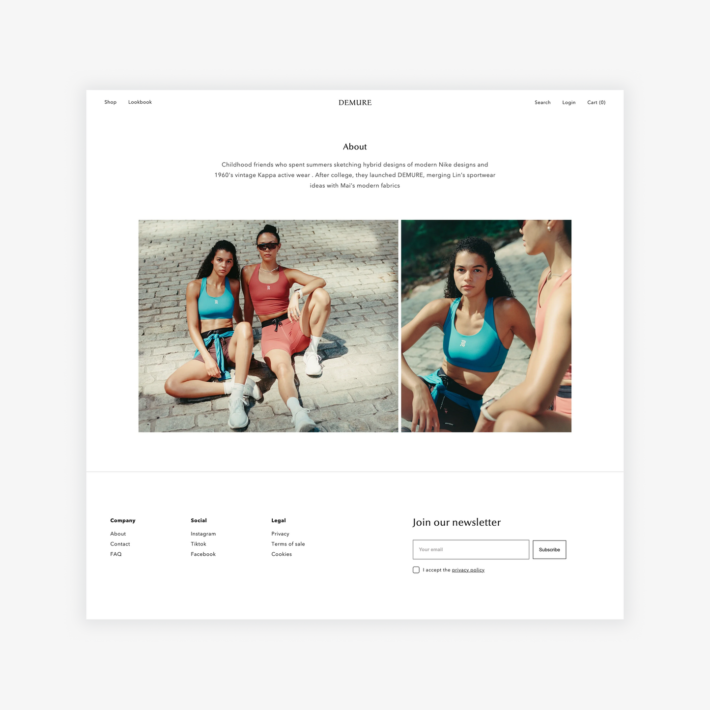 Athleisure, Shopify theme
