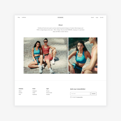 Athleisure, Shopify theme