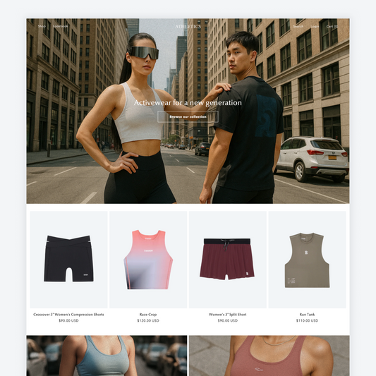 Athleisure, Shopify theme